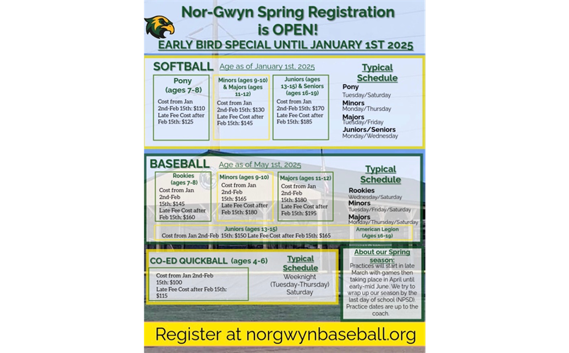 2025 Spring Registration is Open